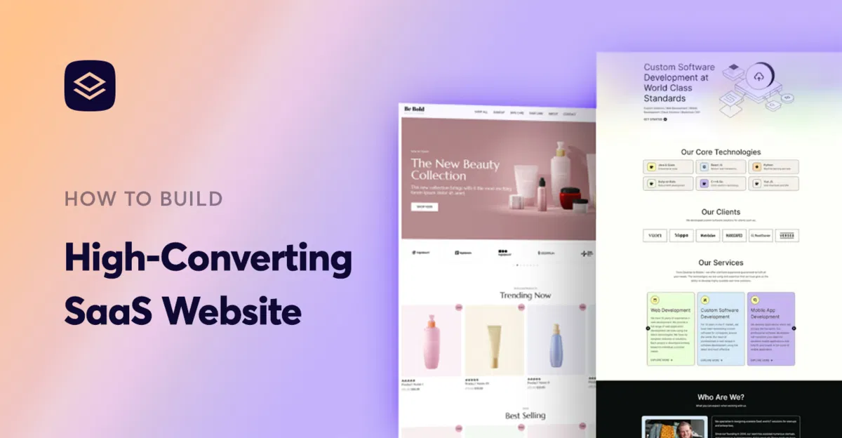 High-conversion landing page design