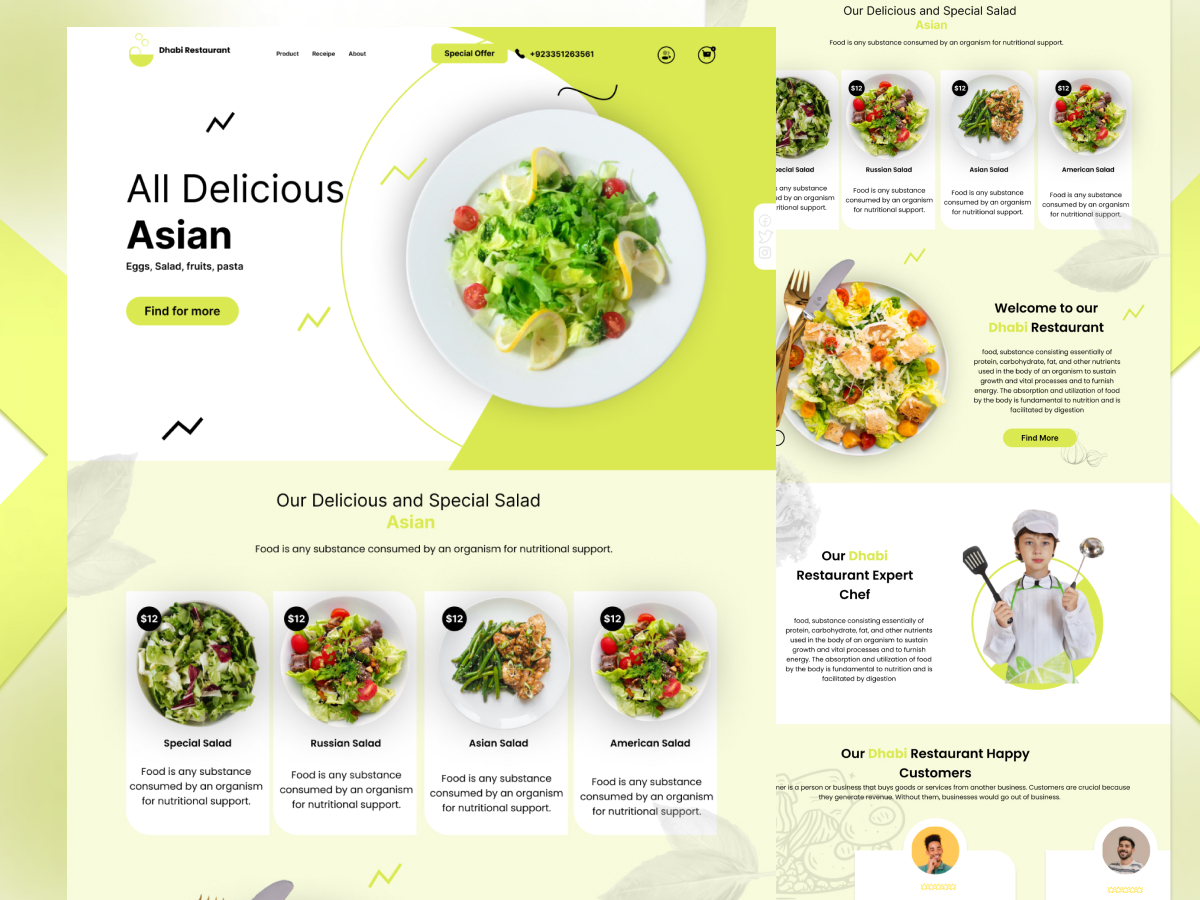 Restaurant website design1